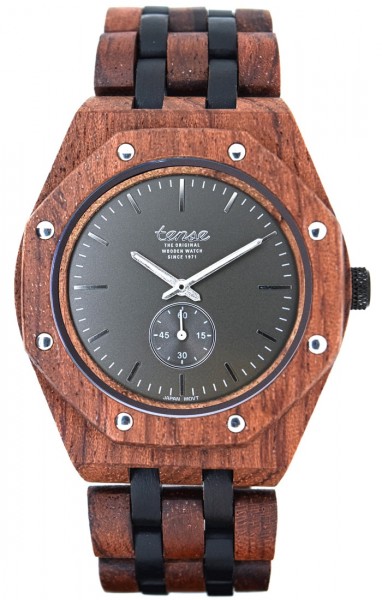 Kunststube Schmied : TENSE Holzuhr // Mens Washington North Karriholz Black Oak