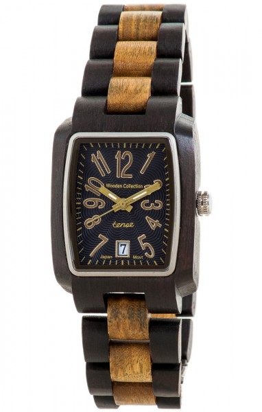 Kunststube Schmied : TENSE Holzuhr // Mens Timber Black Oak Greenwood