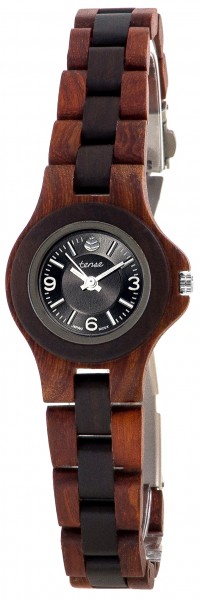 Kunststube Schmied : TENSE Holzuhr // Womens Northwest Karriholz Black Oak