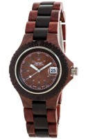 TENSE Holzuhr // Mens Compass Karriholz Black Oak