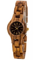 TENSE Holzuhr // Womens Pacific Zebranoholz