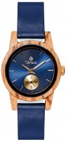 TENSE Holzuhr // Womens Leather Hampton Zebranoholz