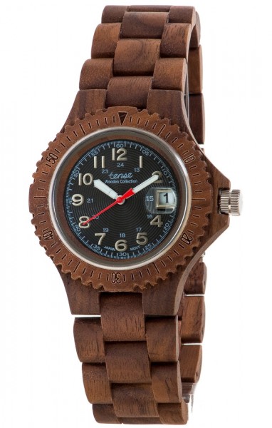 Kunststube Schmied : TENSE Holzuhr // Mens Compass Walnussholz
