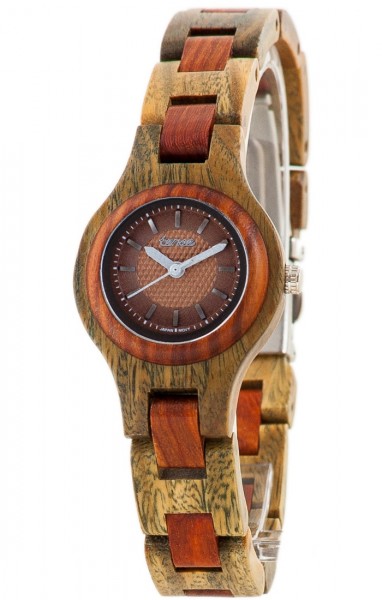 Kunststube Schmied : TENSE Holzuhr // Womens Pacific Greenwood Karriholz