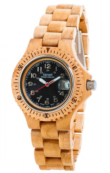 Kunststube Schmied : TENSE Holzuhr // Womens Compass Ahornholz