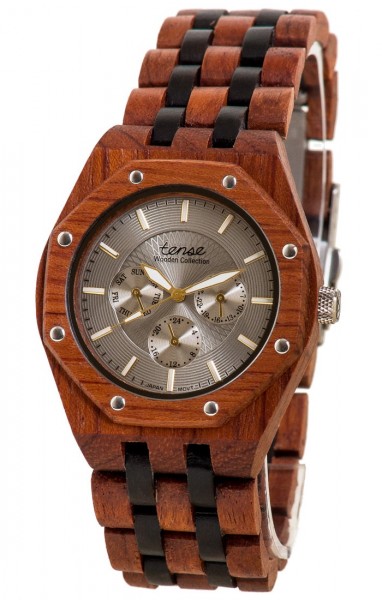 Kunststube Schmied : TENSE Holzuhr // Mens Washington Karriholz Black Oak