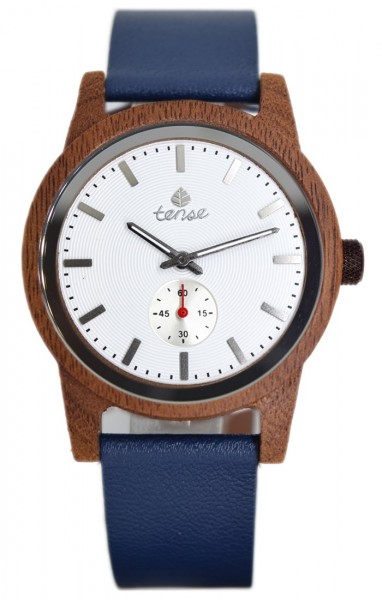 Kunststube Schmied : TENSE Holzuhr // Mens Leather Hampton Karriholz