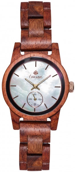 Kunststube Schmied : TENSE Holzuhr // Womens Hampton Karriholz