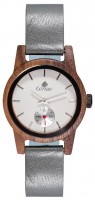 TENSE Holzuhr // Womens Leather Hampton Walnussholz
