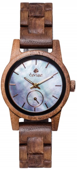 Kunststube Schmied : TENSE Holzuhr // Womens Hampton Walnussholz