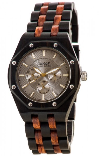 Kunststube Schmied : TENSE Holzuhr // Mens Washington Black Oak Karriholz