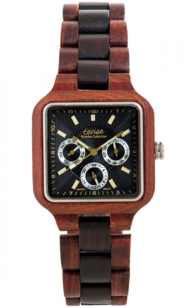 Kunststube Schmied : TENSE Holzuhr // Mens Summit Karriholz Black Oak