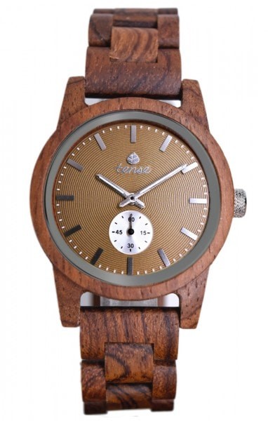 Kunststube Schmied : TENSE Holzuhr // Mens Hampton Karriholz