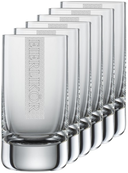 Kunststube Schmied : Schnapsgläser 6er Set mit Gravur - Serie Cool | 5cl Schott Zwiesel Convention Nr. 35 Glas