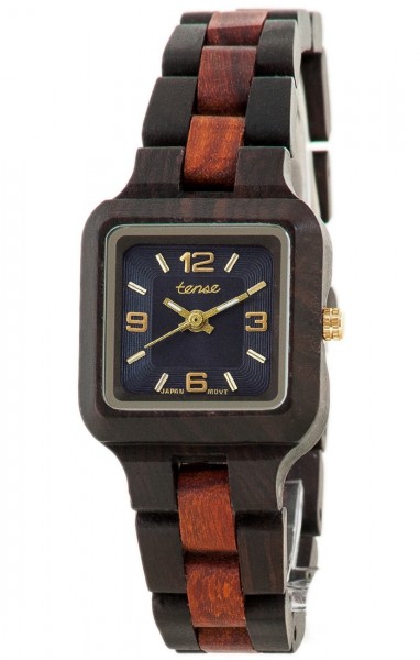 Kunststube Schmied : TENSE Holzuhr // Womens Summit Black Oak Karriholz