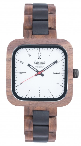 Kunststube Schmied : TENSE Holzuhr // Mens Labrador Walnussholz Black Oak