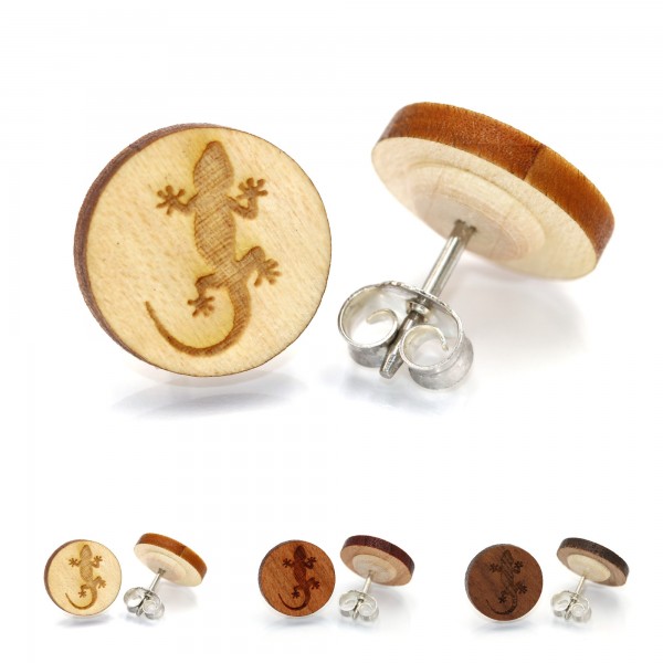 Kunststube Schmied : Gecko - Miriquidi Ohrstecker